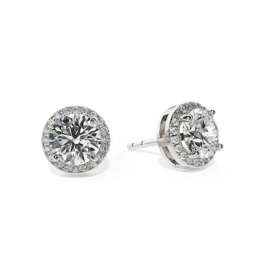 Luce Halo Stud Earrings