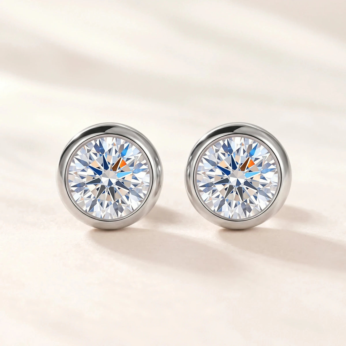 Bubble Moissanite Stud Earrings