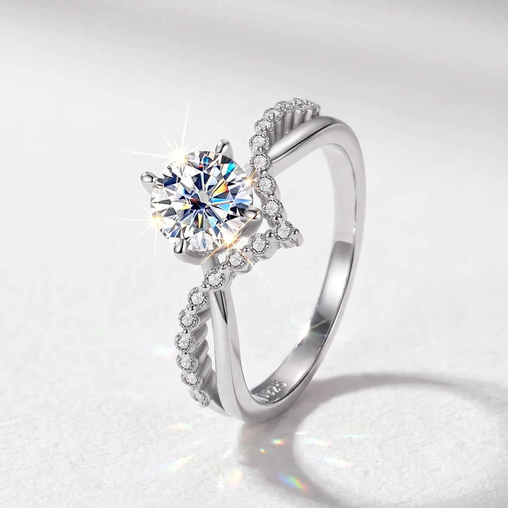 Twist Moissanite Ring