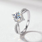 Twist Moissanite Ring