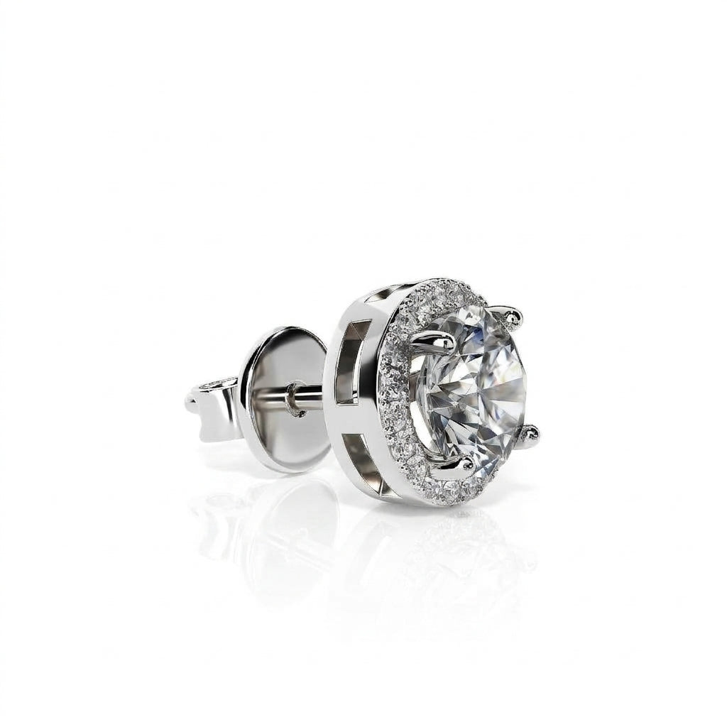 Luce Halo Stud Earrings