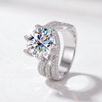 Wide Band Moissanite Ring