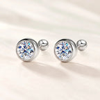 Bubble Moissanite Stud Earrings