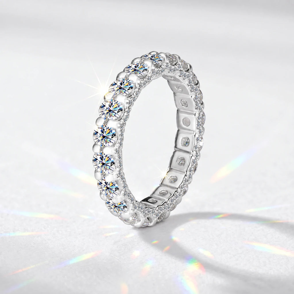 Moissanite Eternity Band