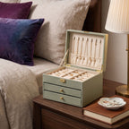Sage Green Multi-Tier Jewelry Box