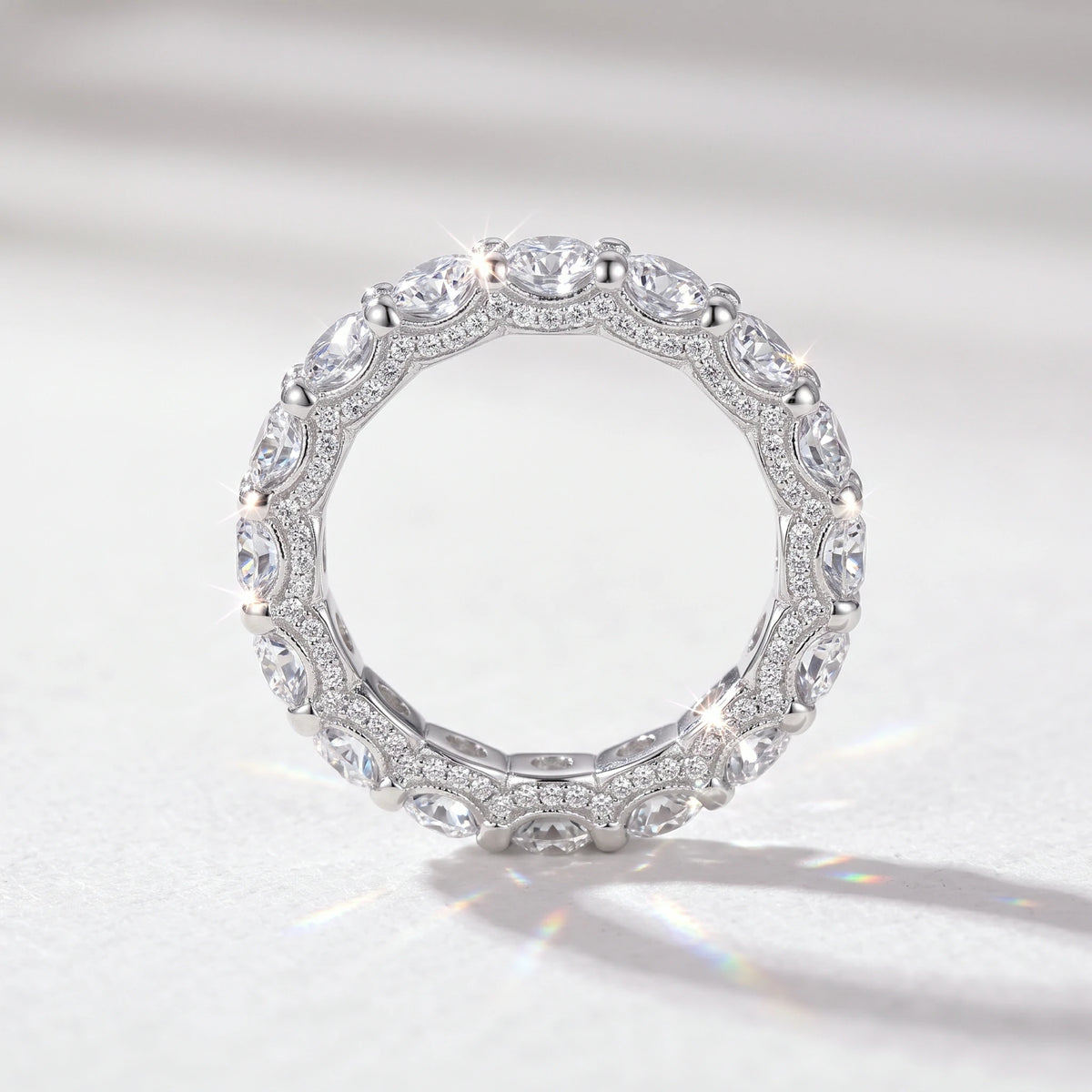 Moissanite Eternity Band
