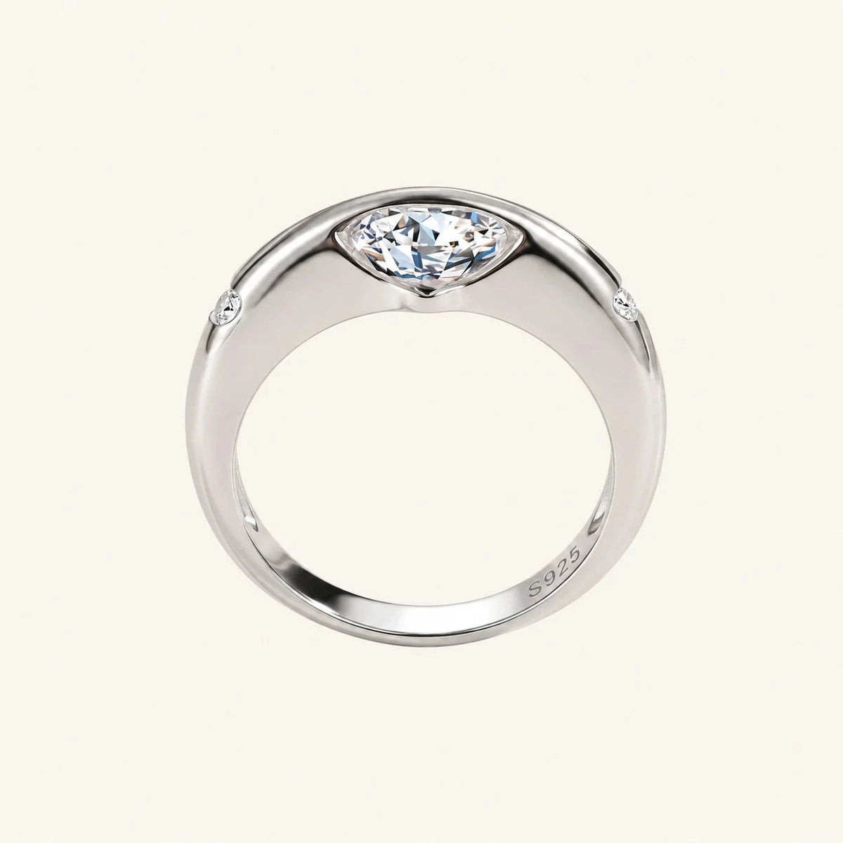 Rotating Moissanite Ring
