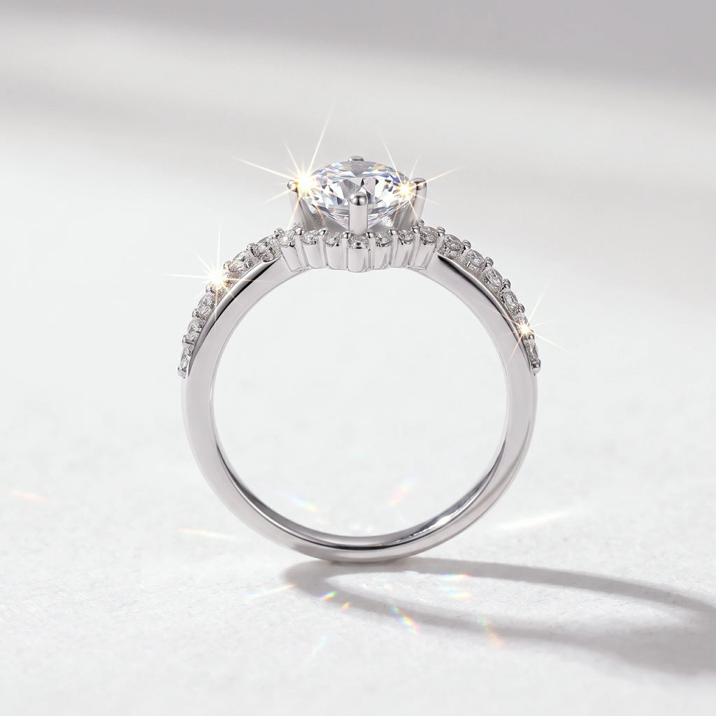Twist Moissanite Ring