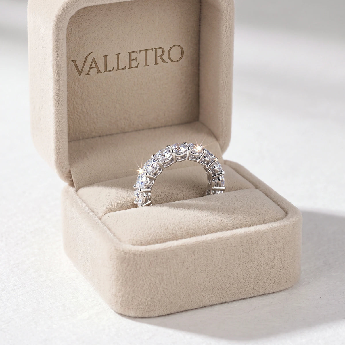 Moissanite Eternity Band