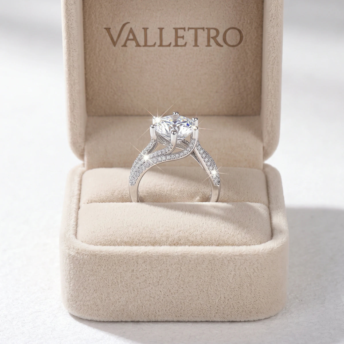 Wide Band Moissanite Ring