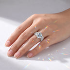 Wide Band Moissanite Ring