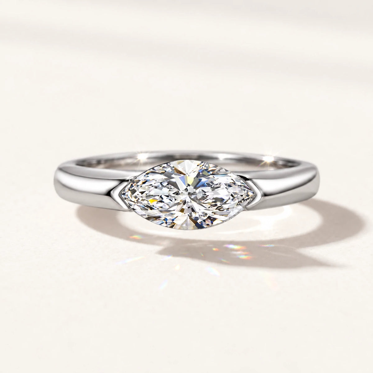 Bow-Inspired Moissanite Ring — main product view 1