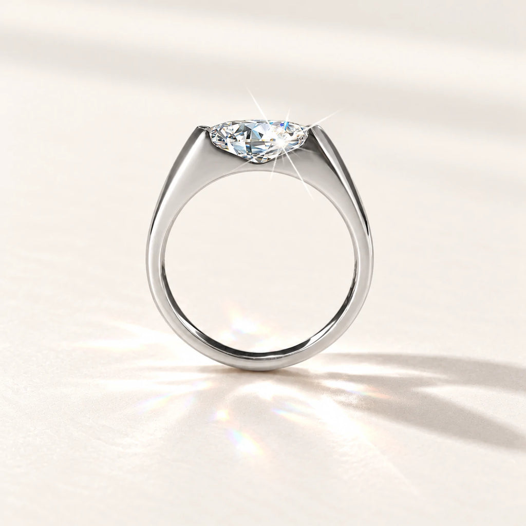 Bow-Inspired Moissanite Ring — detail view 5