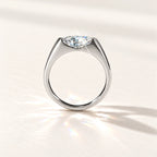 Bow-Inspired Moissanite Ring — detail view 5