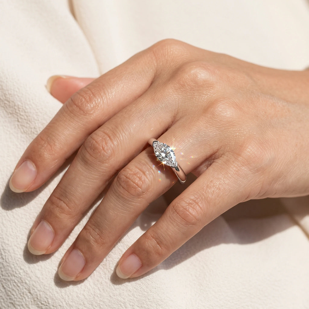 Bow-Inspired Moissanite Ring — detail view 7