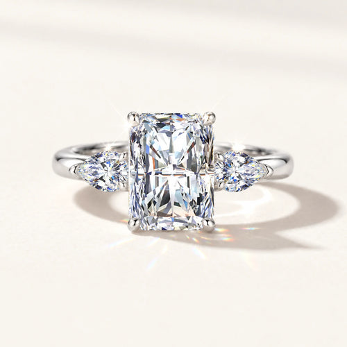 Radiant-Cut Moissanite Statement Ring — main product view 1