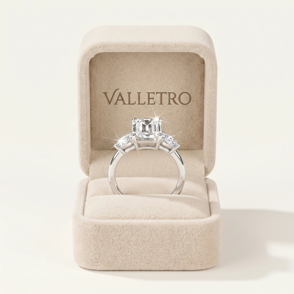 Radiant-Cut Moissanite Statement Ring — detail view 8