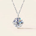 Moissanite Solitaire Pendant Necklace — main product view 1
