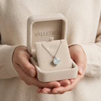 Moissanite Solitaire Pendant Necklace — detail view 4